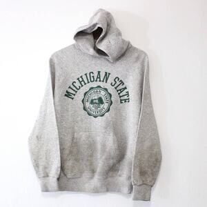 Vintage Michigan State Spartans Hooded Sweatshirt Large